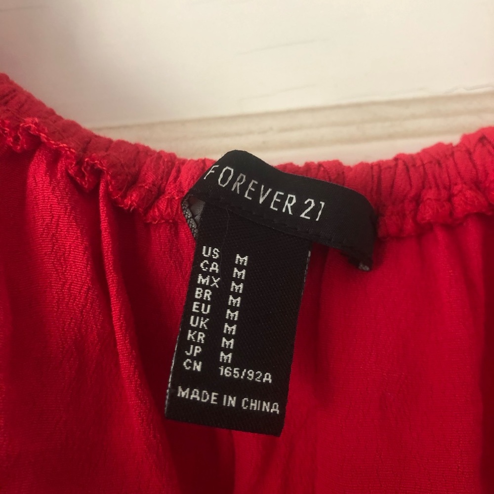 Red Ruffle Tank top - Picture 2 of 2